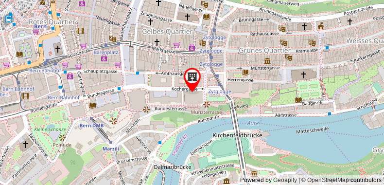 Bản đồ đến Khách sạn Bellevue Palace Bern
