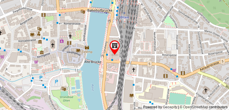 Bản đồ đến Khách sạn Olten Swiss Quality