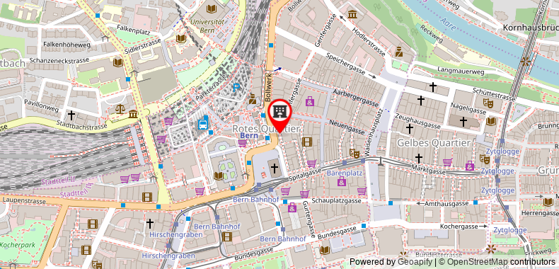 Bản đồ đến Khách sạn Schweizerhof Bern & THE SPA