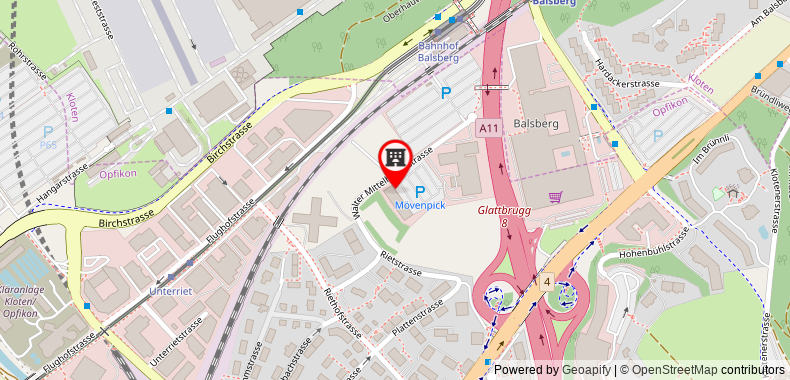 Stay @ Zurich Airport on maps