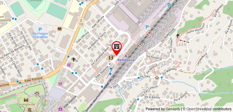 Bản đồ đến Khách sạn Internazionale Bellinzona