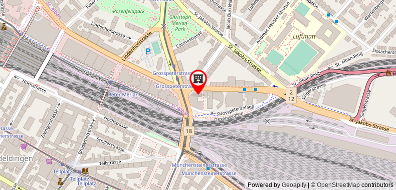 Novotel Basel City on maps