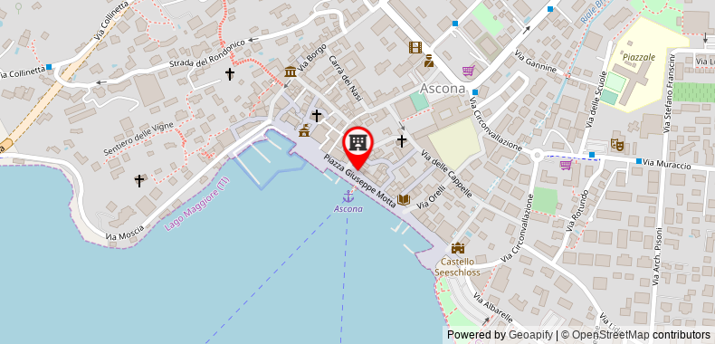 Piazza Ascona Hotel & Restaurants on maps
