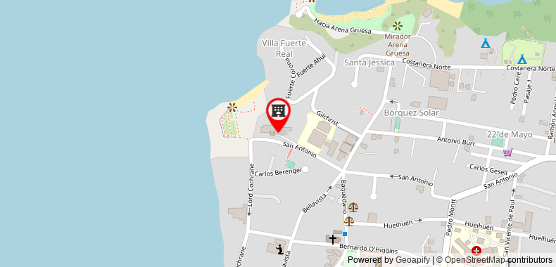Bản đồ đến Khách sạn Panamericana Ancud