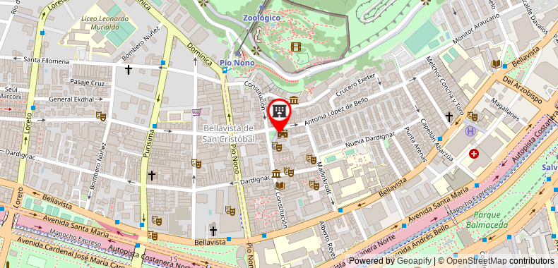 Bản đồ đến Khách sạn Boutique Castillo Rojo