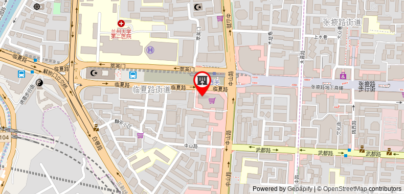 Bản đồ đến Khách sạn Lanzhou Pandora Art