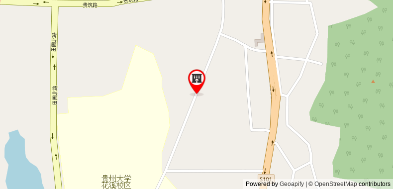 Bản đồ đến Khách sạn Lavande Guiyang Huaxi Park