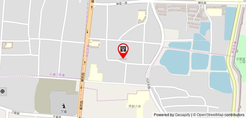 Bản đồ đến 7 Days Inn Kaifeng Songdu Yu Street Long Ting Branch