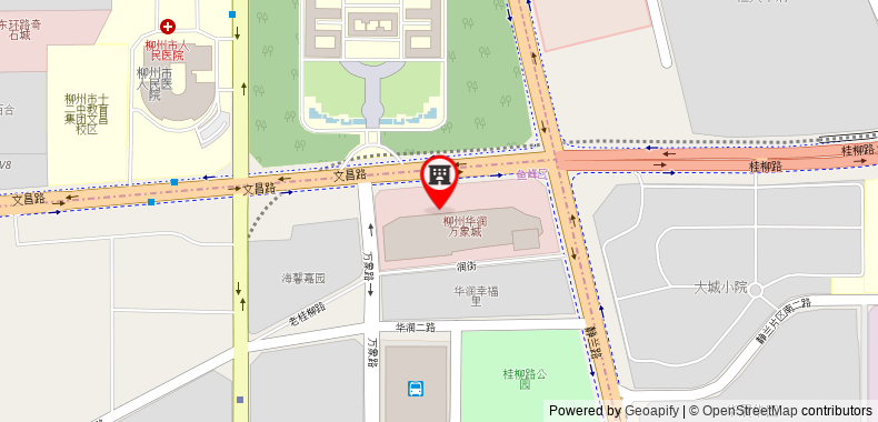 Bản đồ đến Khách sạn Thank Inn Plus Guangxi Liuzhou Donghuan Road Hualinjundi