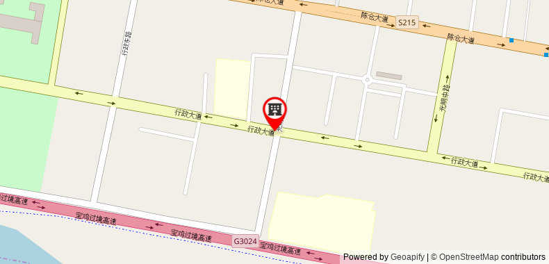 Bản đồ đến JinJiang Inn Baoji Administra Tion Center