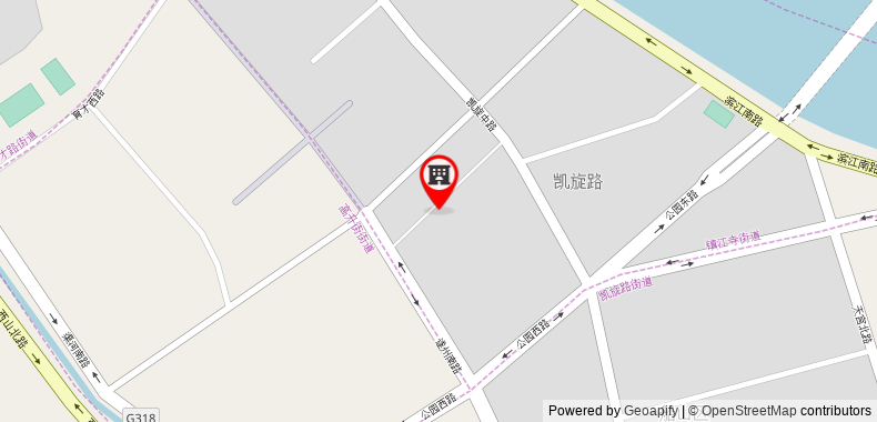 Bản đồ đến Khách sạn IU Suining Pedestrian Guang Fu Mansion