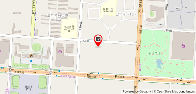 Bản đồ đến Khách sạn Baotou