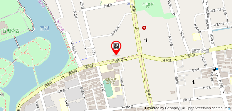 Fuzhou Lakeside Hotel on maps