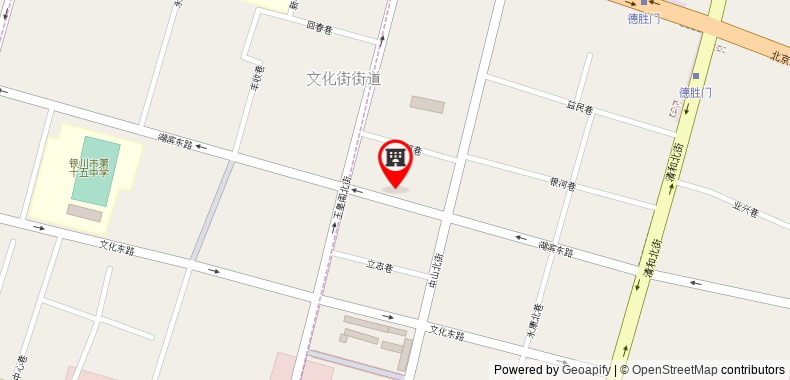 Bản đồ đến Khách sạn Yinchuan Xifujing