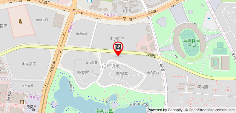 Bản đồ đến Khách sạn GreenTree Eastern Zigong Huashang International City Huichuan Road