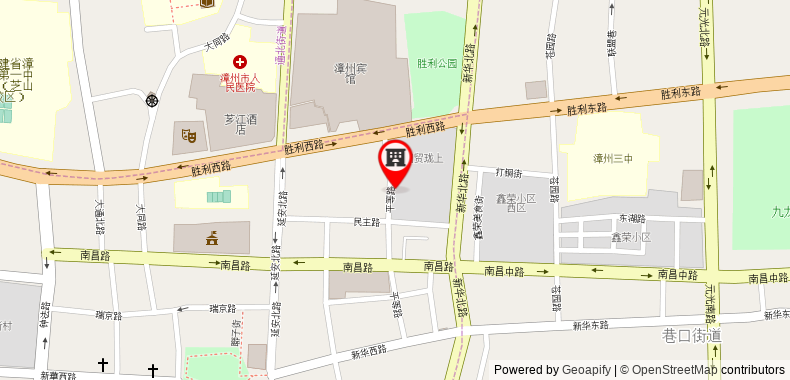 Bản đồ đến Khách sạn IU Zhangzhou Pedestrian Street Zhongshan Park Branch