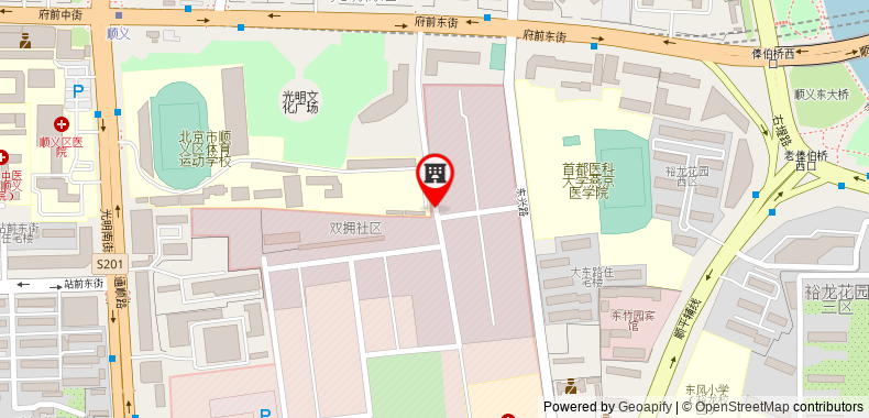 Bản đồ đến Khách sạn Starway Beijing Shunyi Center Subway Station Branch