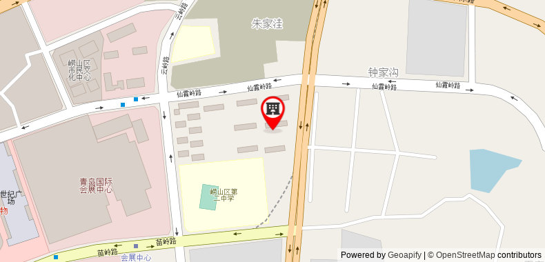 在地图上查看青島國際會展中心輕居酒店