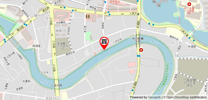 Bản đồ đến Khách sạn Jun Hubei Tianmen Jingling Xi Street