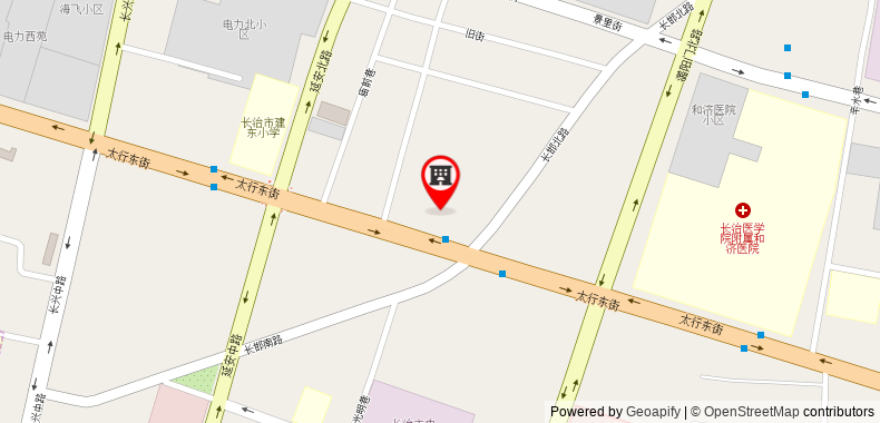 Bản đồ đến Khách sạn Hanting Changzhi Bayiguangchang