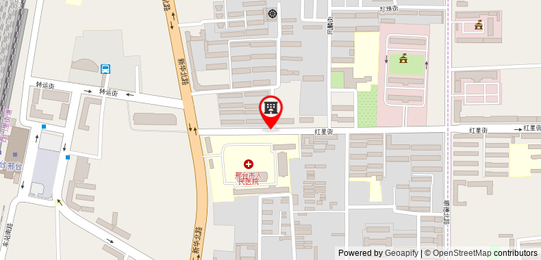 Bản đồ đến Khách sạn Jinghua Xingtai Train Station