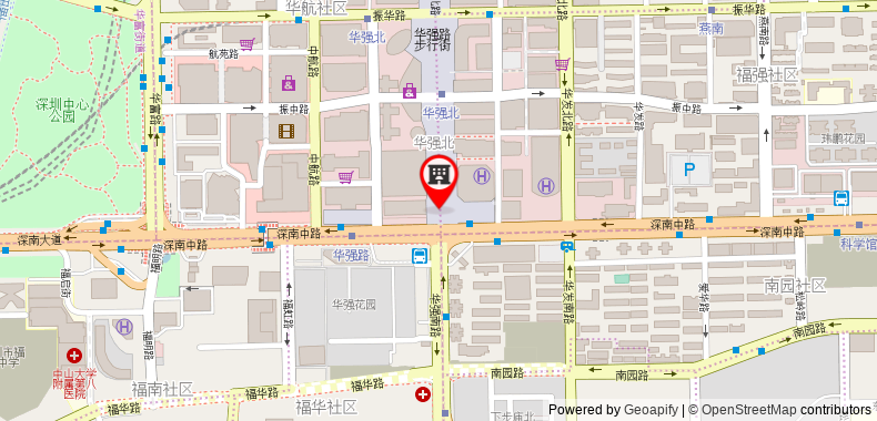 在地图上查看深圳輝盛閣國際公寓