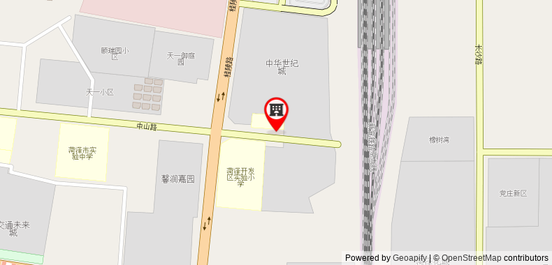 在地图上查看格林豪泰菏澤CBD火車站萬達廣場商務酒店