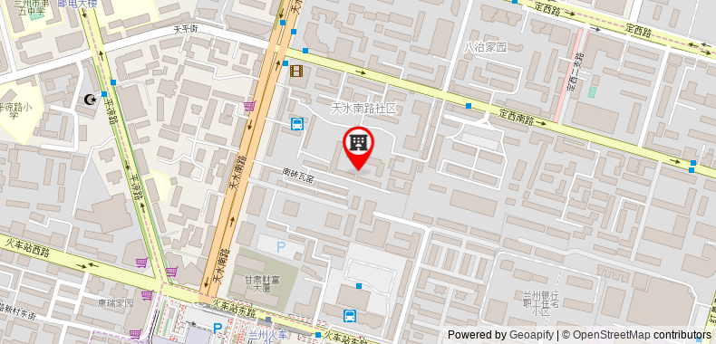 Bản đồ đến Khách sạn Ibis Lanzhou Train Station