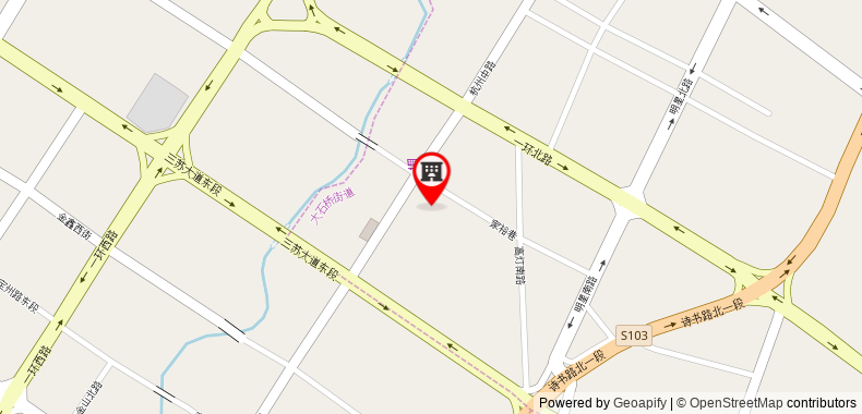 Bản đồ đến Khách sạn Hanting Meishan Chibi Middle Road Branch