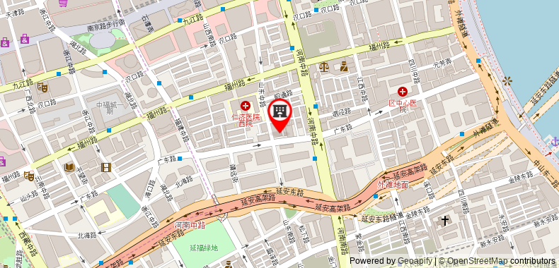 Central Hotel on maps