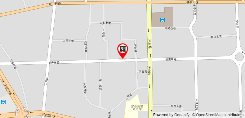 Bản đồ đến 7 Days Inn Hanzhong The Central Plaza Renmin Road Railway Station Branch