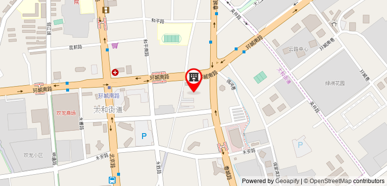 Bản đồ đến Home Inn Kunming Beijing Road Wujing Road