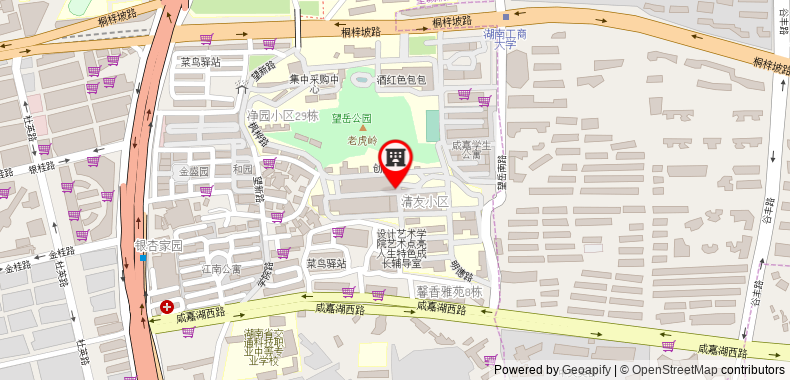 Bản đồ đến Changsha Luwan Apartment