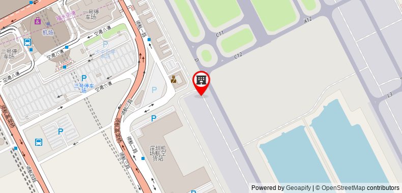 Bản đồ đến Hyatt House Shenzhen Airport