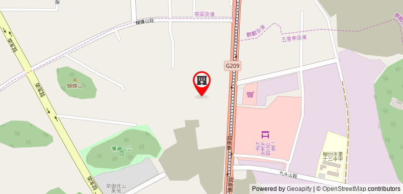 Bản đồ đến City Comfort Inn Liuzhou Hangyin Road