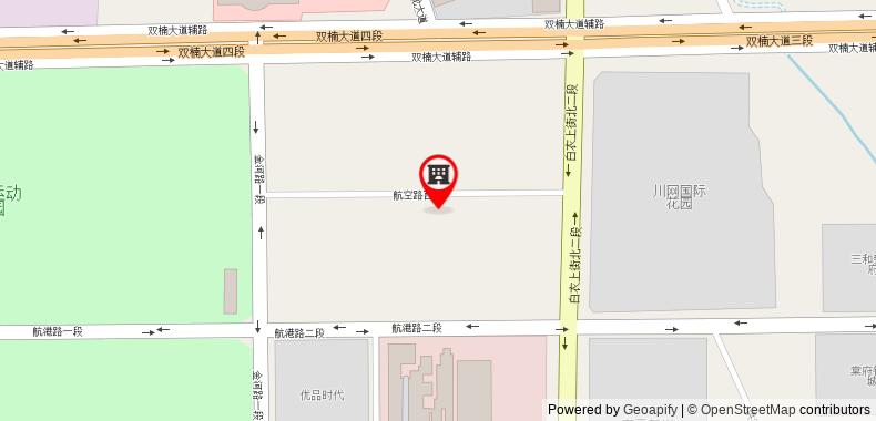 Sichuan Tennis International Hotel Business Building on maps