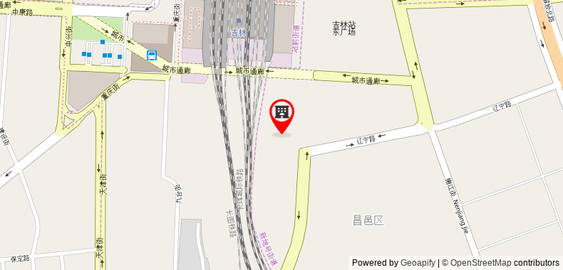 在地图上查看錦江之星吉林火車站酒店