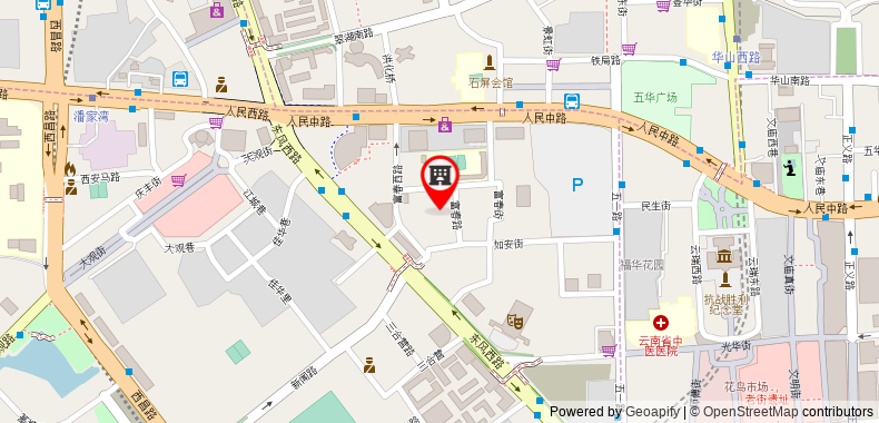 Bản đồ đến Khách sạn Grand Park Kunming