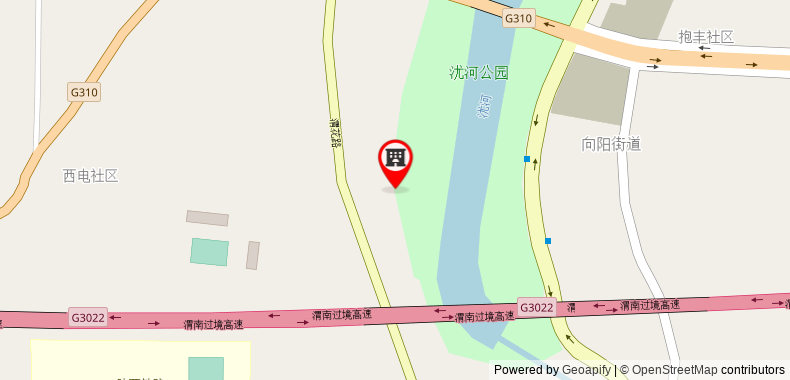 在地图上查看7天連鎖酒店渭南解放路火車站店