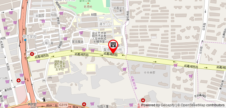 Bản đồ đến Khách sạn Thank Inn Hunan Changsha Yuelu Meixi Lake West Bus Station