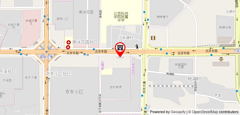 Bản đồ đến Khách sạn Hanting Nanchang Gaoxin Avenue Metro Station