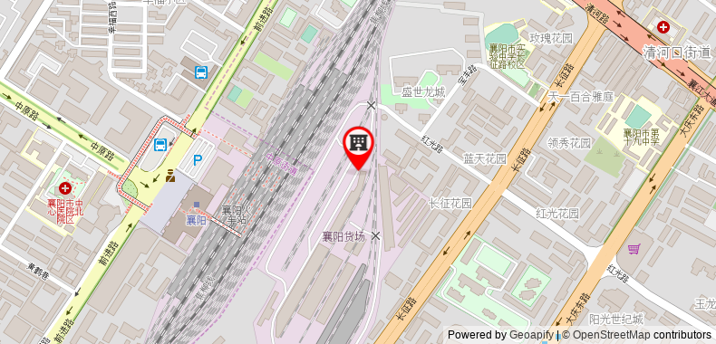 Bản đồ đến 7 Days Inn Xiangyang Railway Station Branch