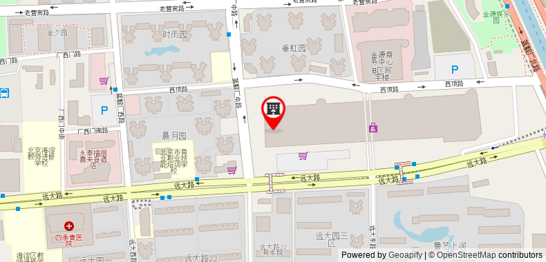 在地图上查看北京海澱雅樂軒酒店