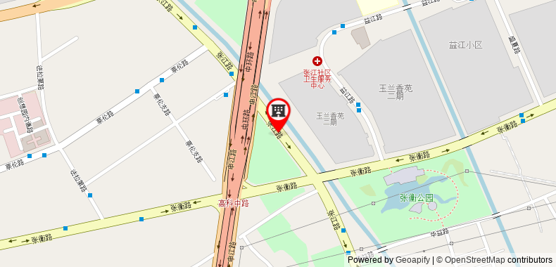 Bản đồ đến James Joyce Coffetel Shanghai Zhangjiang Branch