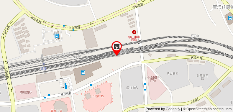 Bản đồ đến 7 Days Inn Zhenjiang Railway Station Branch