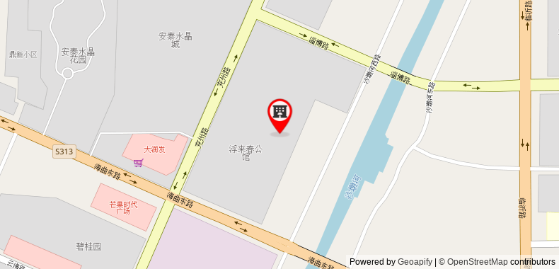 Bản đồ đến Khách sạn GreenTree Inn Rizhao Haiqu East Road