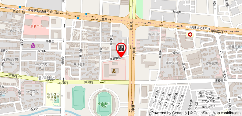 Bản đồ đến Khách sạn Shengang Apartment-Zhongshan Lihe International Apartment Branch