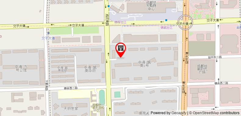 Bản đồ đến Khách sạn Chengdu Mulian Urban Resort
