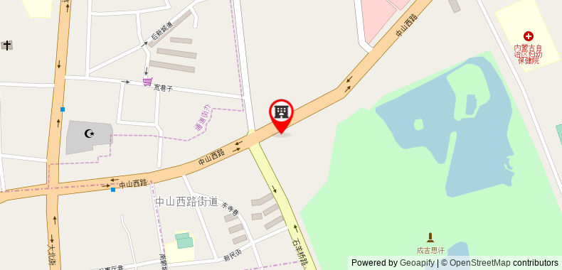 Bản đồ đến Khách sạn Hanting Hohhot Zhongshan West Road
