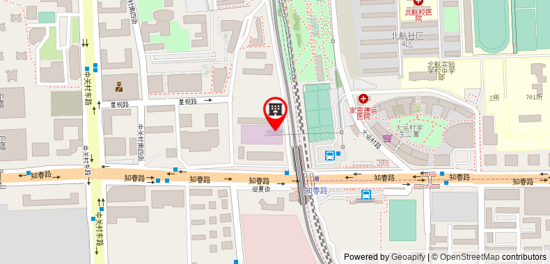 在地图上查看麗楓酒店北京中關村人民大學地鐵站店